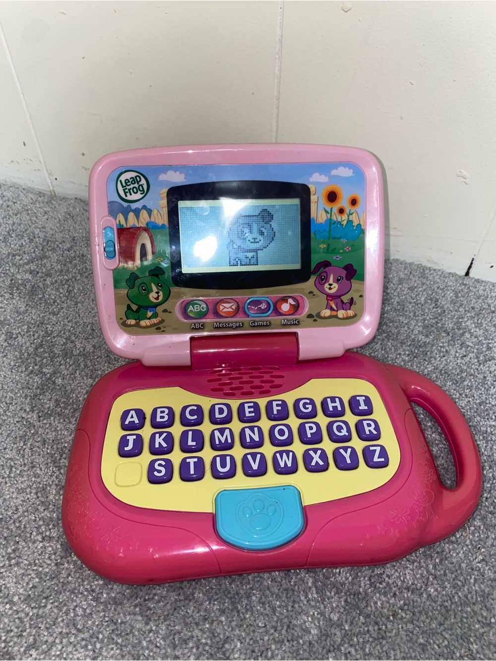 Pink Kids Learning Laptop - ABC & Games